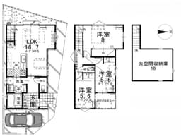 紫野北舟岡町Ⅱ　新築戸建の画像